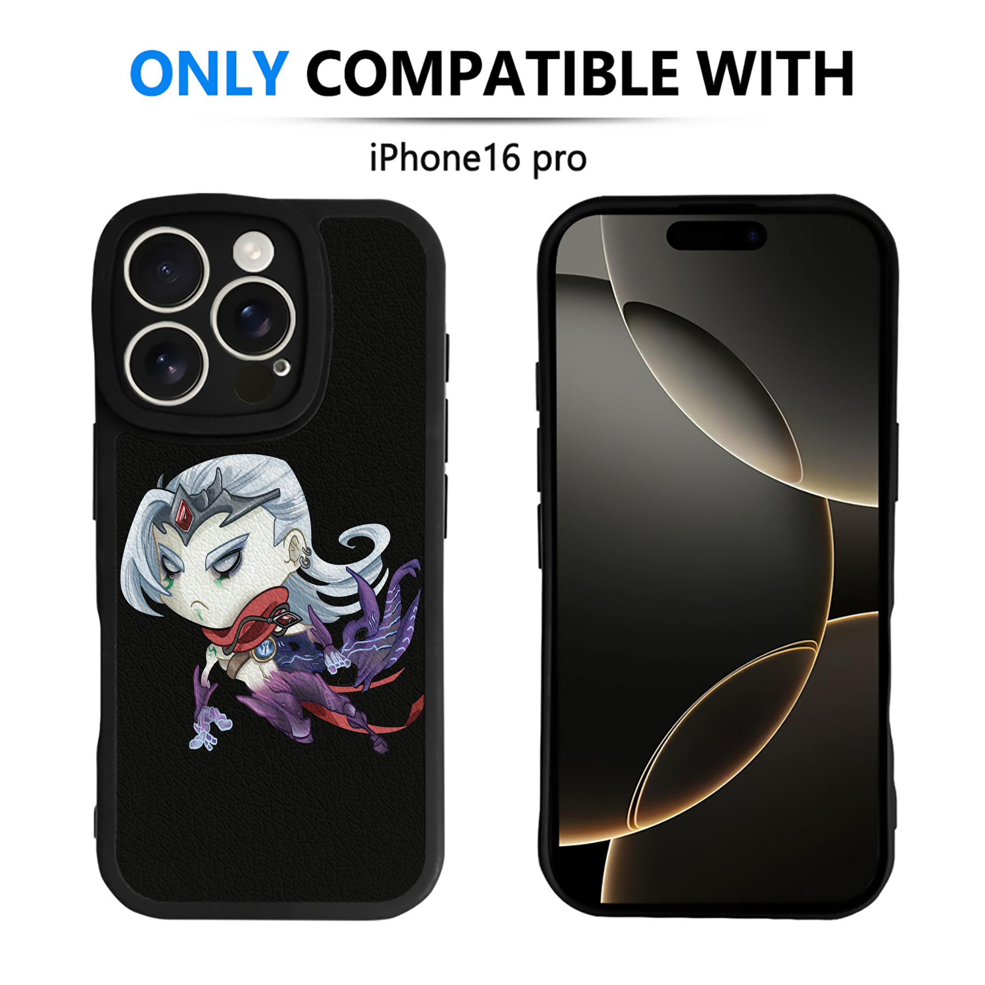 （画像用） リーグ・オブ・レジェンド League of Legends LOL 【iPhone 16シリーズ対応】シリコンスマホケース（レザー調） 材質：シリコン